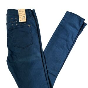 Ksubi Hi And Wasted Mikey Meeamee Skinny Hi Waisted Jeans Dark Bue Size 26 NWT